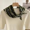 Polyester Head Scarf Retro Neck Scarf Fashion Square Scarf  Decor