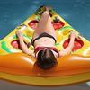 MS Partner Pizza Float, Adult Swimming Ring, for Beach, Pool, and Water Play
