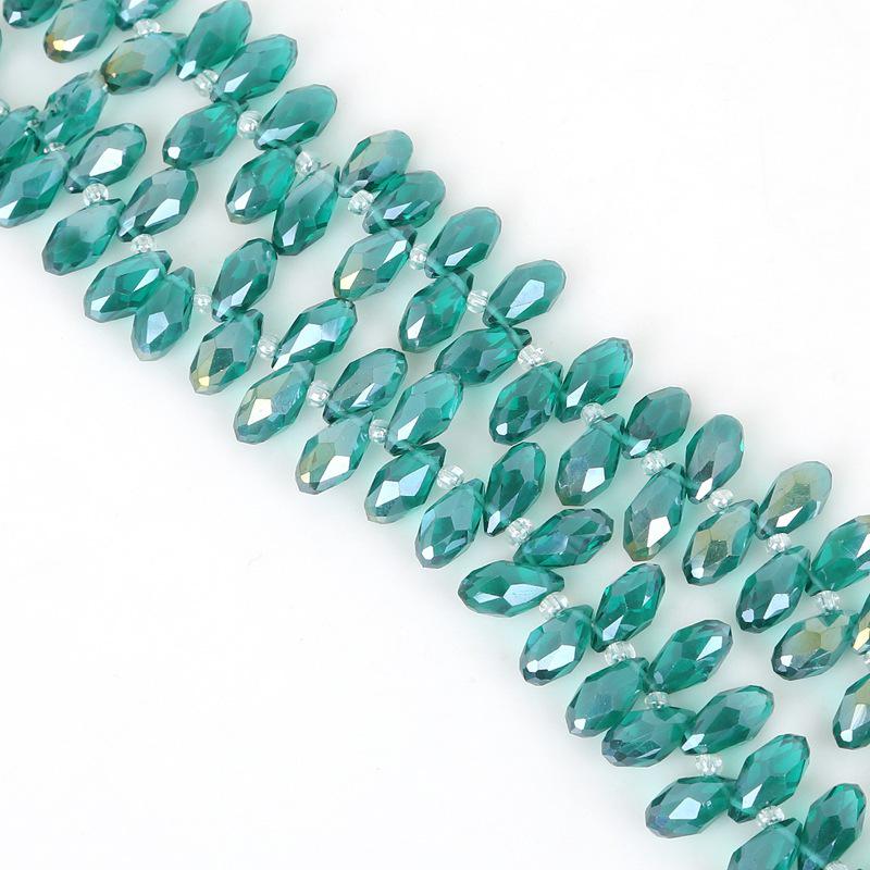 6x12mm Glas Kristall Perlen mit horizontalem Loch für DIY Schmuck & Ohrringe