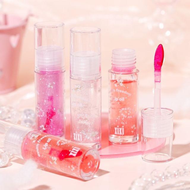 

xixi - Water Sense Flower Language Moisturizing Lip Oil - 3 Colors #02 Bubble Nebula - 3.7g