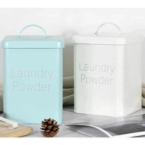 Kwueiit Laundry Powder Storage Box Container, Detergent Ball Storage, Powder Storage Case, Tin Box, Laundry Detergent Container, Laundry Detergent Bal