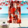 Cleveland Browns Print Beach Towel, Large Soft Quick Dry Towel for Beach Camping Swimming