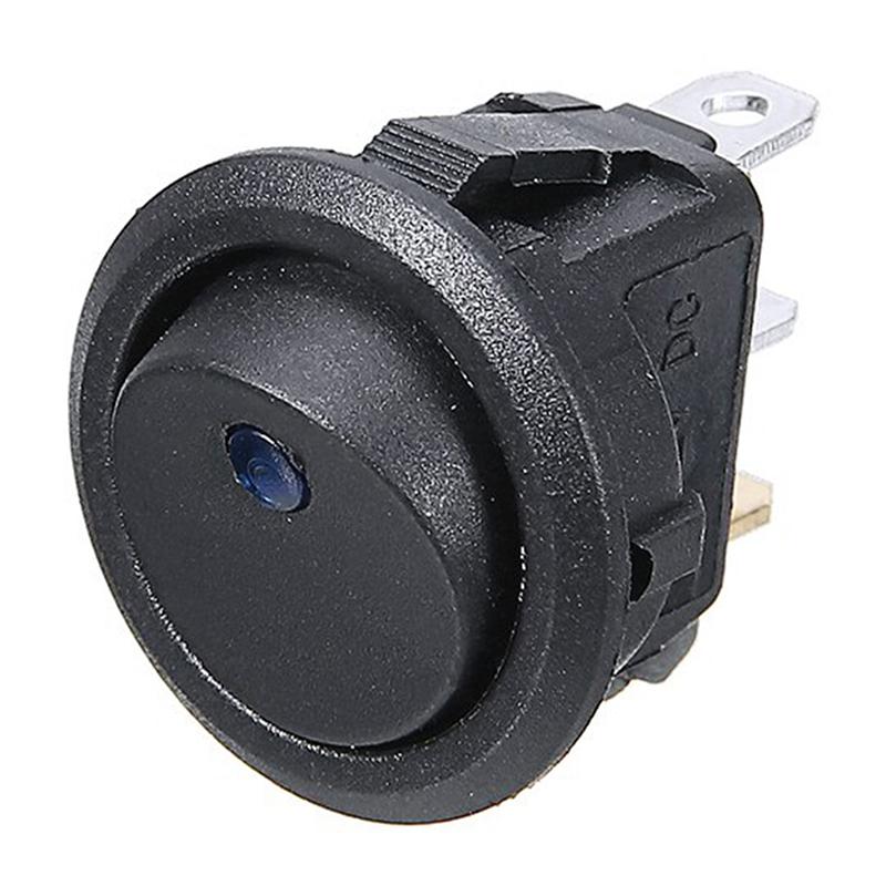 2 Stück Wasserdichter Runder Wippschalter Automobil Runder Ein/Aus LED Kippschalter