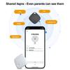 Bluetooth Uyumlu Takip Cihazı Pille Çalışan Bagaj Takip Cihazı Find My UYGULAMASI ile Çalışır Akıllı Eşya Bulucu Anahtarlar Cüzdanlar Valizler İçin Konum Belirleyici