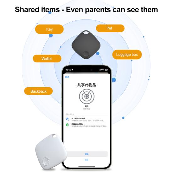 Bluetooth Uyumlu Takip Cihazı Pille Çalışan Bagaj Takip Cihazı Find My UYGULAMASI ile Çalışır Akıllı Eşya Bulucu Anahtarlar Cüzdanlar Valizler İçin Konum Belirleyici