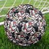 GUNDAM MOBILE SUIT Indoor Soccer Ball Size 5 Colorful All Ages Machine Stitched PVC Competition Ready Durable High-Bounce
