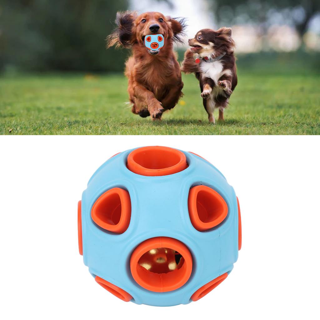 Dog Toy   Bite Resistant   Rubber Interactive Pet Food Dispensing Toy   with   Sound for Dogs Cats