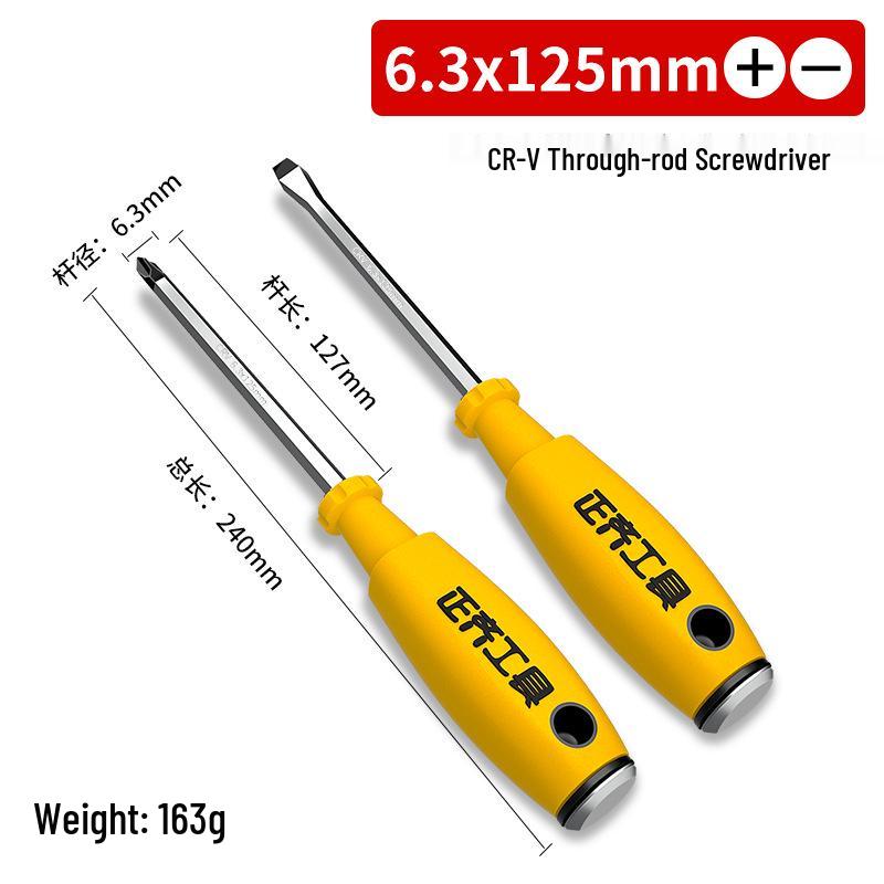 Magnetischer Schraubendreher-Satz mit Kreuz- und Schlitzkopf - Industriell, Schlagfest, Superhart