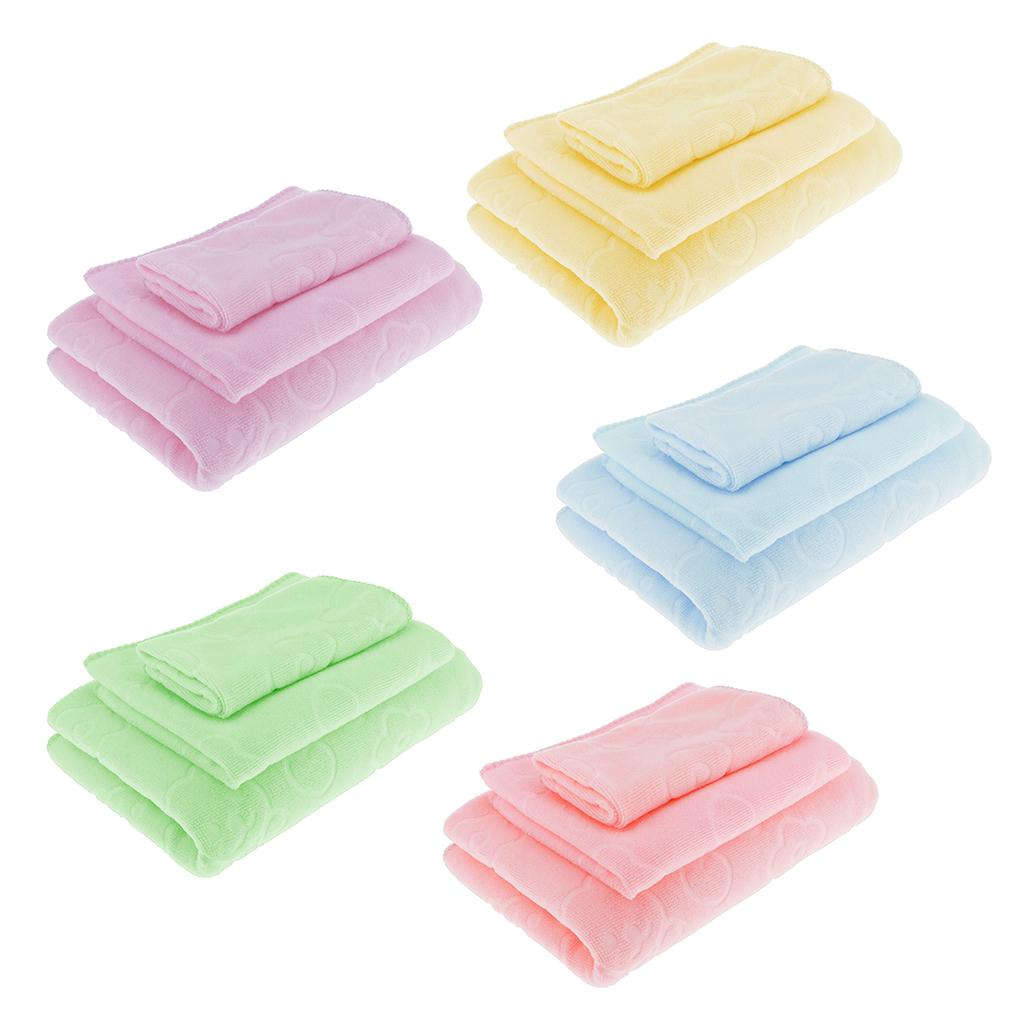 3 Sizes Sets Bathroom Gym Bathtowel Bath Sheet Solid Color