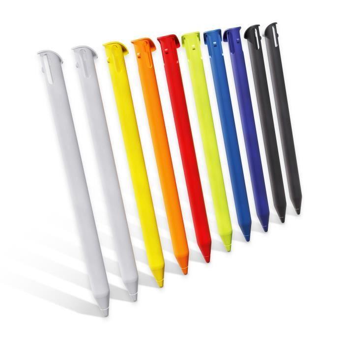 Stylets colorés de rechange console tactile nintendo new 3ds xl