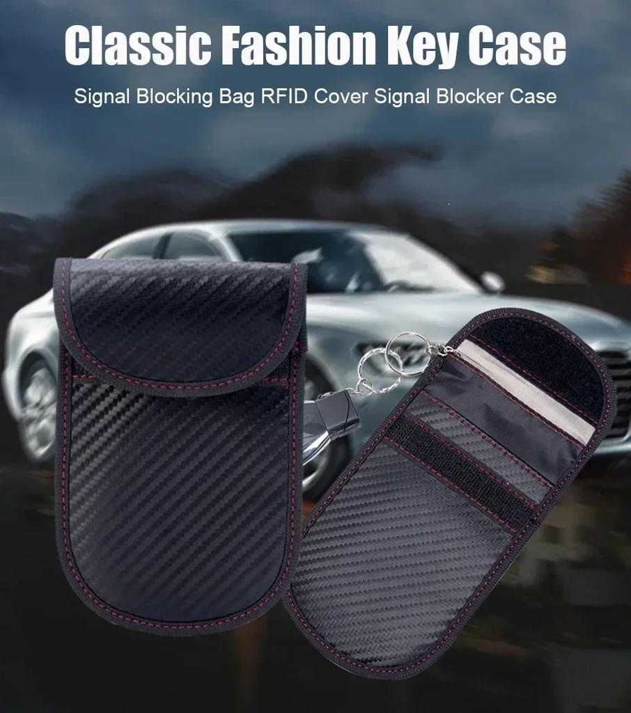 Car Key Signal Shielding Bag Anti-theft Key Bag RFID Electromagnetic Shielding Key Bag To Prevent Credit Card Demagnetization