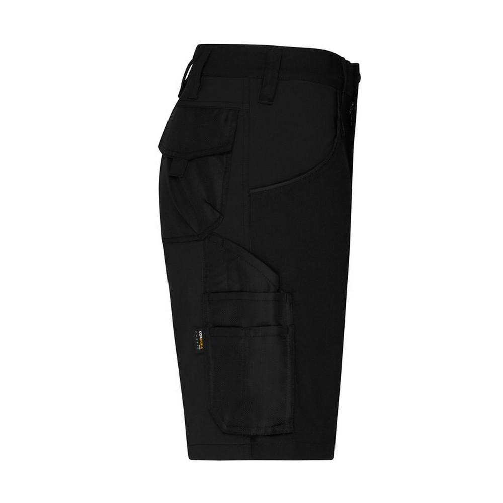 James and Nicholson Unisex Adult Workwear Stretch Slim Cargo Shorts