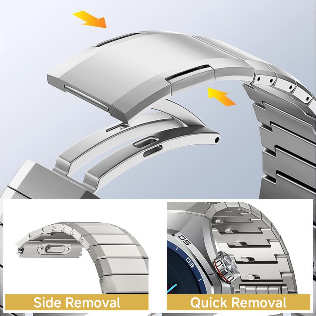 No gap titanium alloy metal strap for Huawei Watch GT 6 Pro 46mm strap for Huawei Watch GT6 Pro only Quick-release watch strap