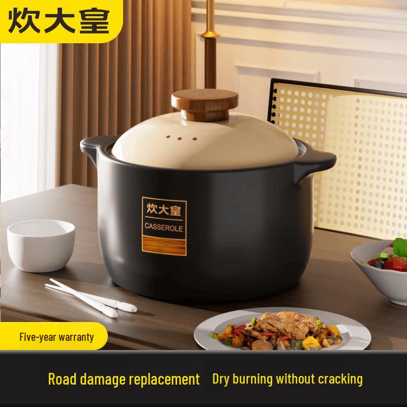 COOKER KING Nordic Style 5L Dry-Burn Resistant Ceramic Stew Pot