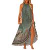 Women's Casual And Fashionable Round-neck  Sleeveless  Mid Length Dress