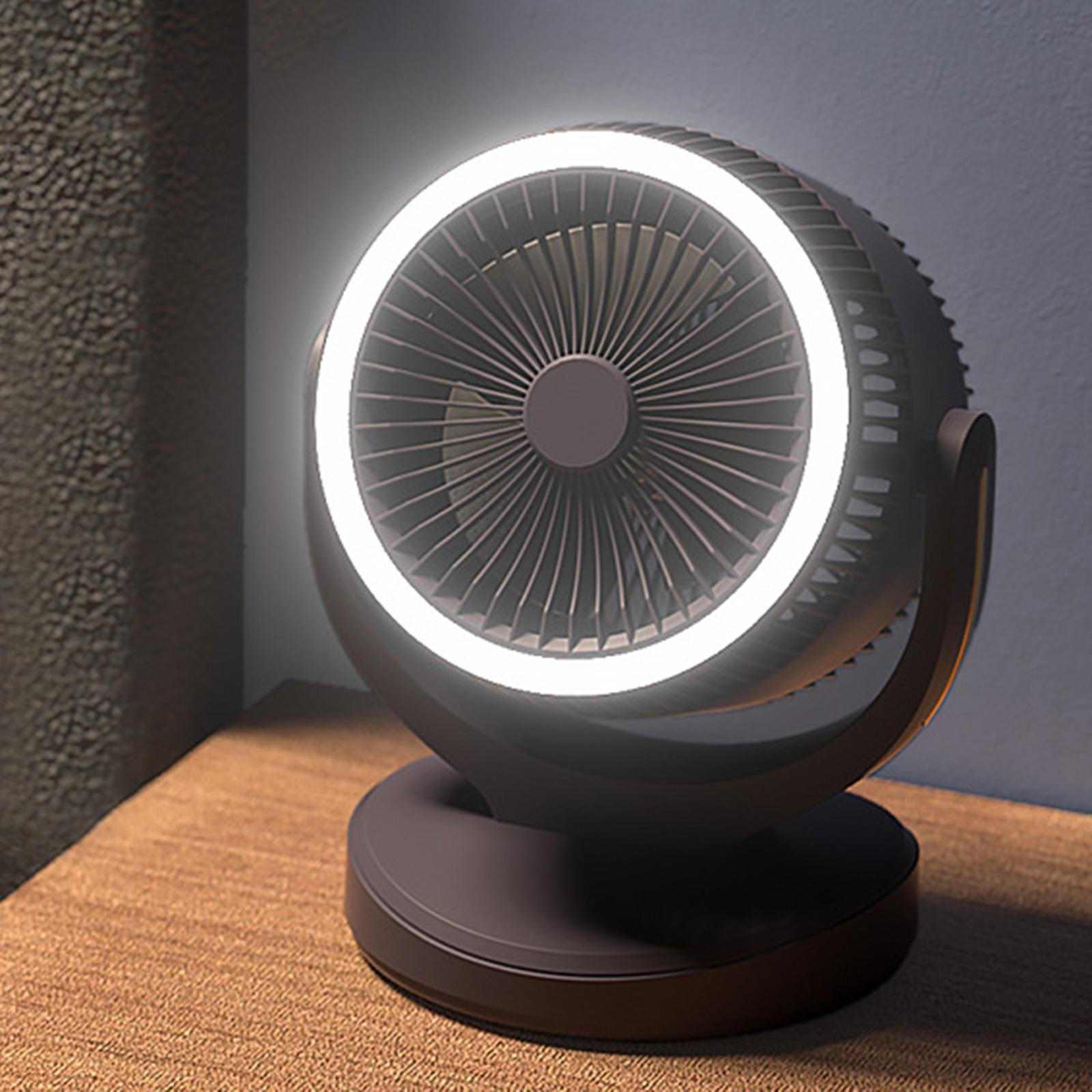 

Воздушный циркуляционный вентилятор охлаждения с 4 скоростями, настольный, переносной для автомобиля чёрный