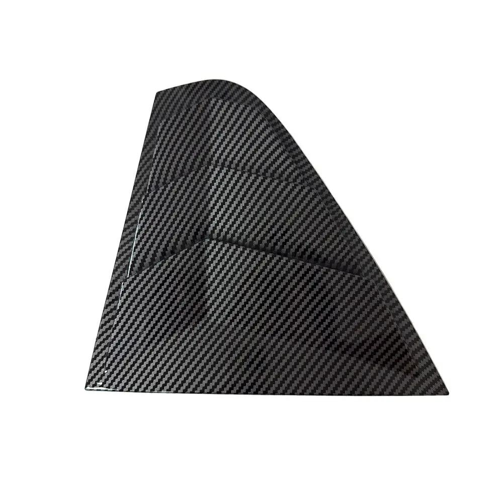 Para Skoda Rapid Sedan 2012-2018 Par Carro Traseiro Veneziana Janela Lateral Persiana Cobertura Guarnição Adesivo Ventilação Entrada de Ar Preto Carbono Acessórios