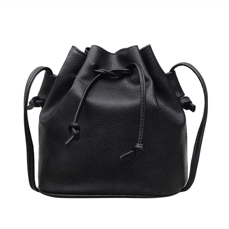 Elegant Hot Sale Women Handbag Small Bucket Shape Bags Pu Leather Shoulder Crossbody Bag With Timeless Design