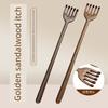 Golden Sandalwood Extended Massage Back Scratcher, Multi-Functional Back Scratcher for Elderly People