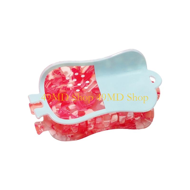 49MD Creative Shark Shaped Hair Clip Strong Hold PVC Hairpin For Casual Styling