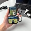 Van Gogh Cat Fashion Earphone Cases Cover Case For Airpods 3 Pro3 4 2 Pro 1 Pro2