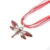 SUMENG New Fashion 2026 Crystal Dragonfly Ribbon Pendant Necklace for Women Girls Jewelry Holiday Gifts