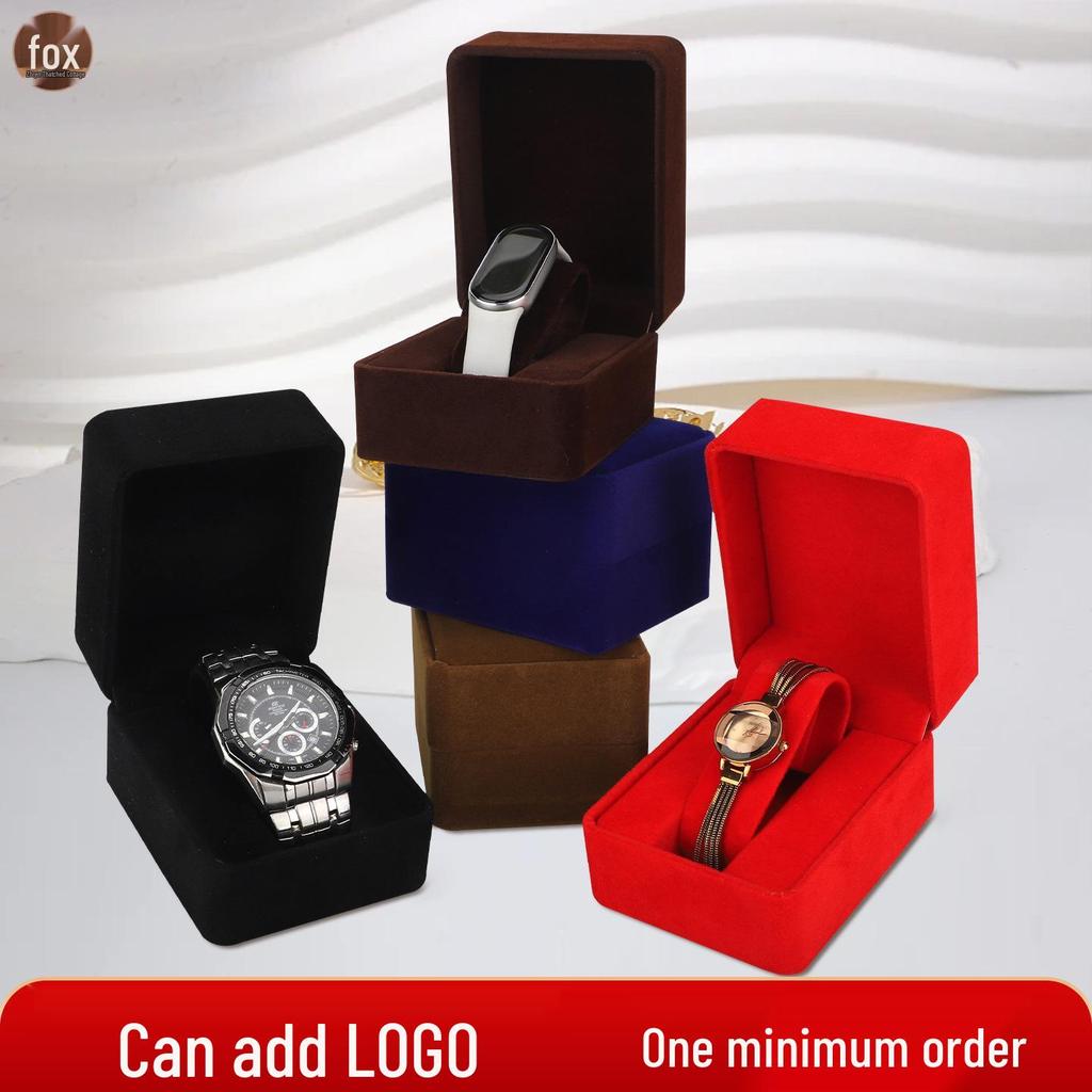 Flocking Watch Box for Men's & Women's Wristwatch Display and Storage Gift Packaging