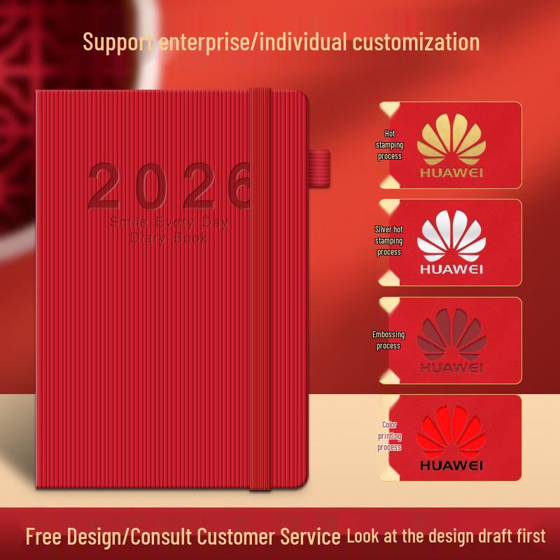 2026 Agenda Efficiency Planner: New Model Manual Binding, Ribbon Souvenir, Stationery Schedule Book for Efficient Office Use