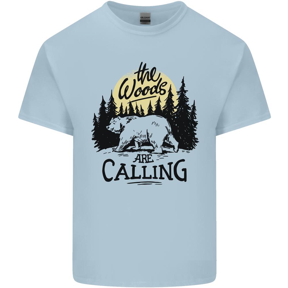 The Woods Calling Camping Trekking Bear Kids T-shirt Childrens XL