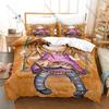 Anime G-Gorjuss Gotica Ragazza Carina Arte Illustrata Vintage Biancheria da Letto per Bambini 3 Pezzi Copripiumino + 2 Federe Decorazione per la Casa