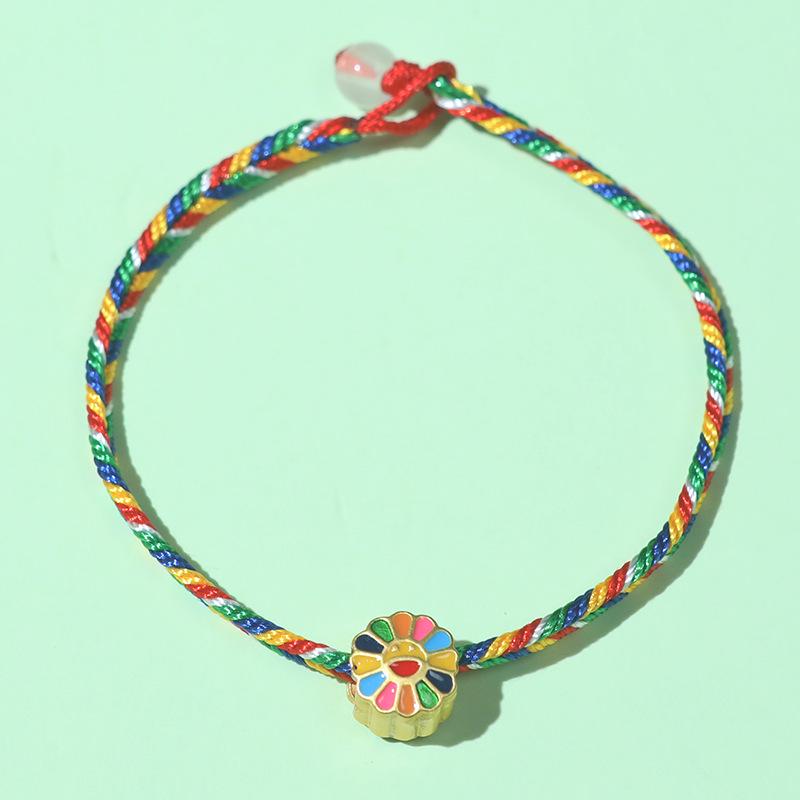 Dragon Boat Festival Five-Color Zongzi Bracelet for Adults Babies - Colorful Hand-Woven Rope