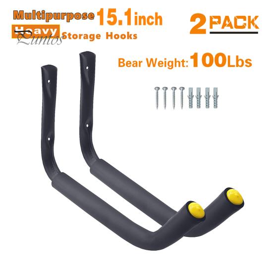 1/2/4 Stuks Heavy Duty Garagehaak 100 lbs Wandmontage Metalen Gereedschapshanger Kajaks Fiets Ladder Tuin Elektrisch Gereedschap Organizer Hangend Opbergrek