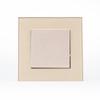 Interrupteur Mural Décoratif Moderne Doré Électrique 1 Gang 1 Voie 2 Voies Panneau en Verre Trempé Interrupteur Mural pour Lumière 16A 250V