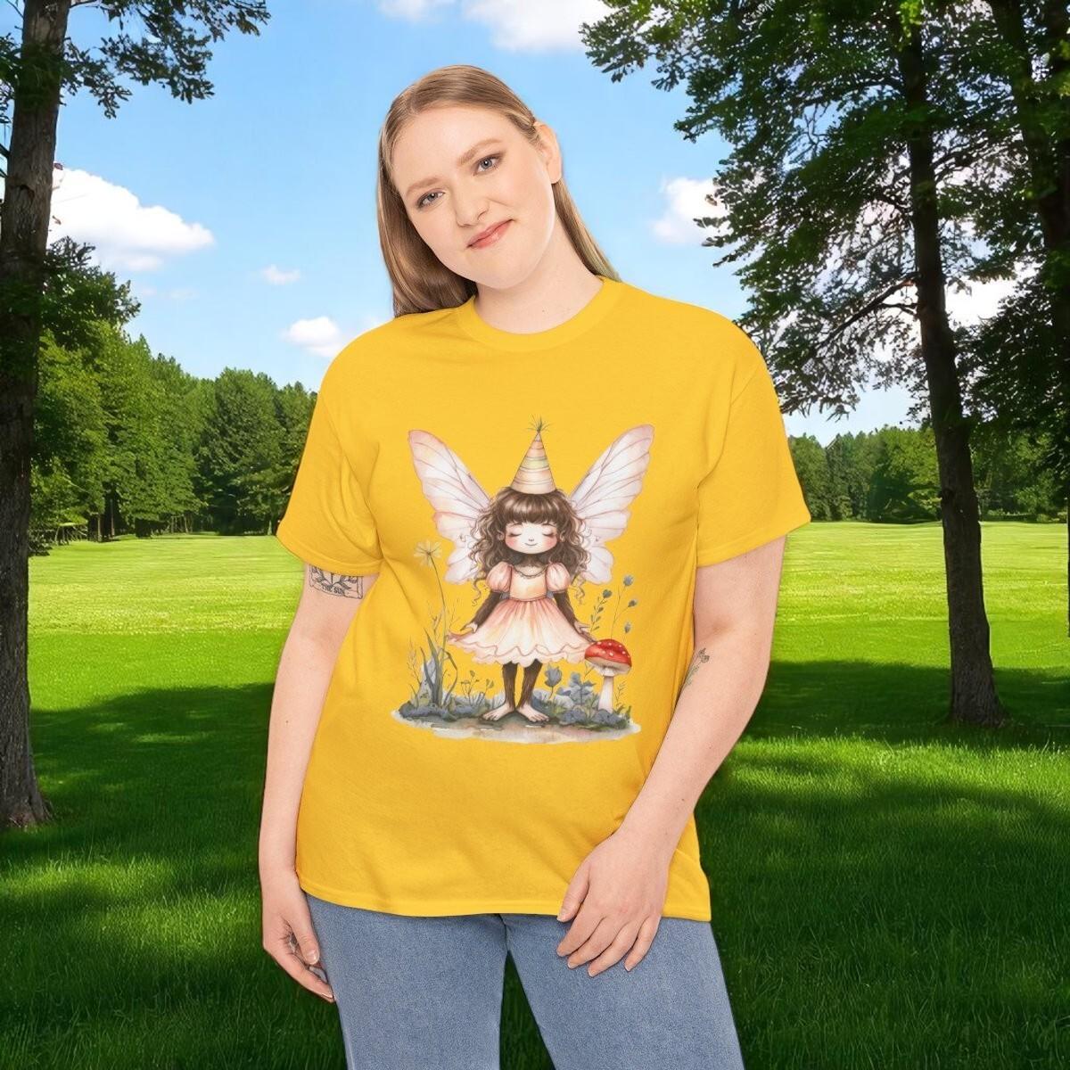 Whimsical Bigfoot Fairy Tee Enchanted Fairy T-Shirt Butterfly Shirt Magical Tee 2XL