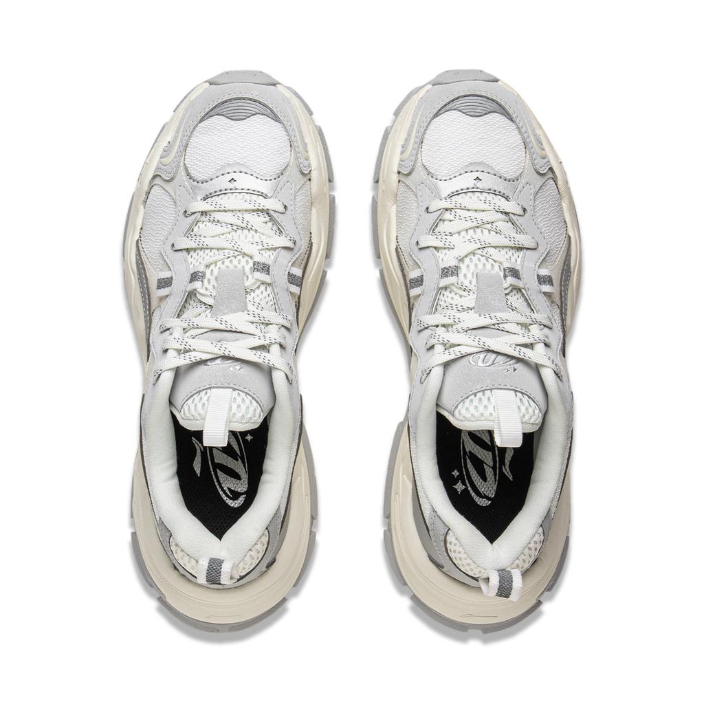 Li Ning Disney Toy Story X  Star Bright Soft Rebound Retro Trendy Thick Sole Women Sneakers Silver AGCV046-1