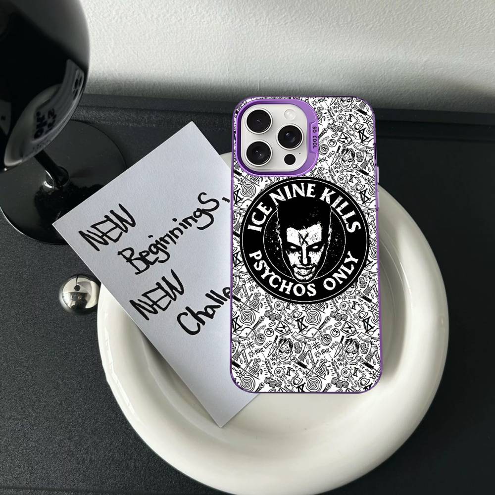 Ice Nine Kills Band Phone Case Color Silver Shell For iPhone 17 16 15 14 13 12 11 Pro Max Plus