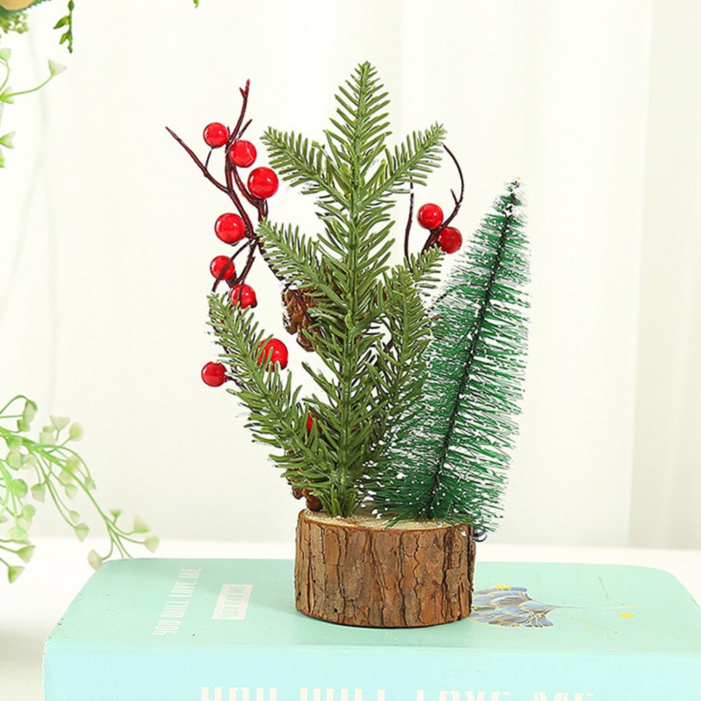 Mini Christmas Tree Desktop Decor Home Table Top Tree Ornament Xmas Decoration