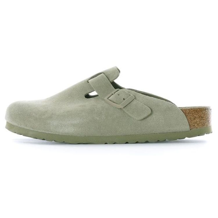 Кеды Birkenstock Boston с мягкой стелькой, выцветший хаки, унисекс, бежевые 1019054 36