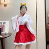 Shrine Maiden Red and White Fox Japanese Style Lolita Long Everyday Halloween Adult Socks [RPFLQ] Cosplay, Dress, Kimono, Style, Sleeves, Wear, Moe,