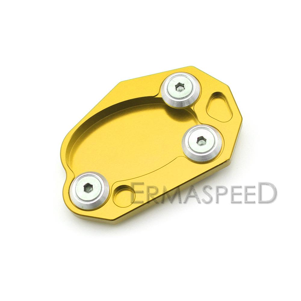 For Z1000 Z1000SX Versys 650 ER6N/F Ninja 1000 Motorcycle Kickstand Side Stand Foot Support Extension Pad CNC Aluminum