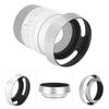 2Pcs Aluminium Alloy Hollow Out Lens Hood 39 mm for Leica Camera Silver