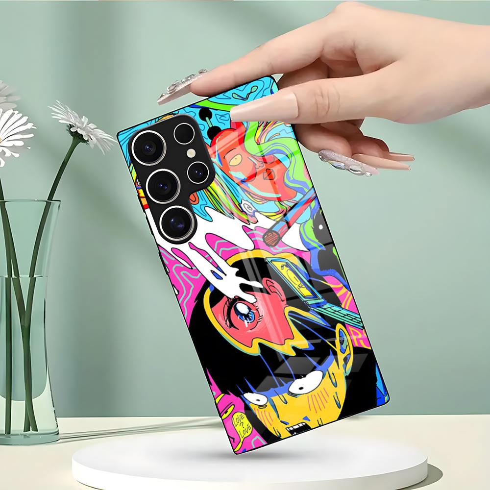 Anime Mob Psycho 100 Handyhülle Für Samsung S26 S25 Edge Ultra 23 22 21 20 Ultra Plus S24 Fe Glasabdeckung
