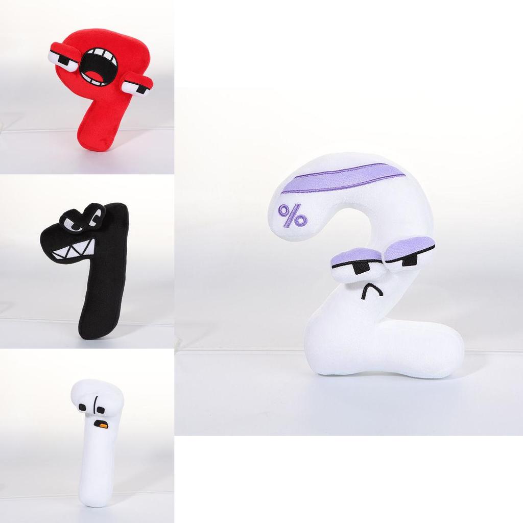 Alphabet Lore Number Zero One Plush Baby Doll Educational Toys Home Decor Gift