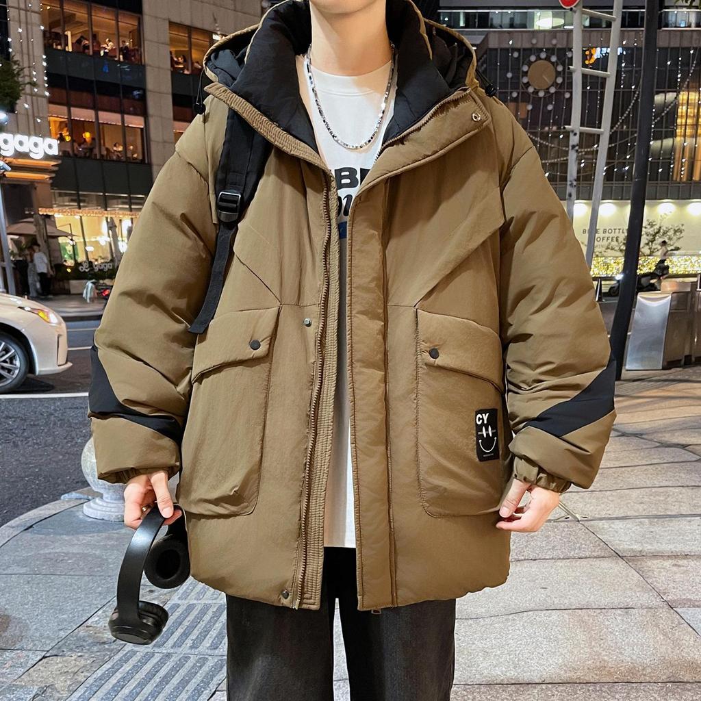 Winter Youth Fashion Cotton Jacket - Trendy, Warm, and Handsome Outerwear for Junior High and High School Boys