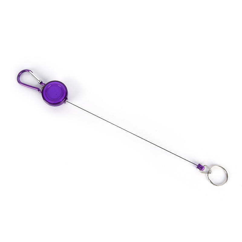 Mulitifunctional Spreader Carabiner Recoil Retractable Reel Strap Clip Keychain