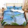 Dragonfly Duvet Cover Set Art Painting Animals Pattern King Queen Size Polyester Comforter Cover for Kids Boys Girls Bedding Set