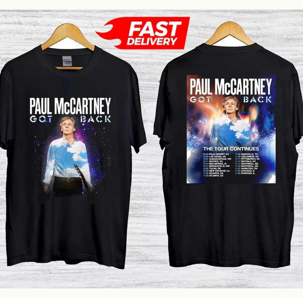 NEW Paul McCartney Got Back Tour 2025 North America T-Shirt Fan gift LT