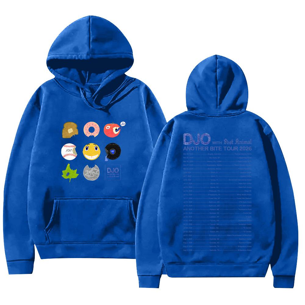 Djo Another Bite Tour 2026 Hoodie Joe Keery The Crux Graphic Clothes Long Sleeve with Hooded High Street Sweatshirt Unisex Hoody