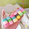 Exquisite Macaron Cake Keychain - Cute Couple Bag Charm, Stylish Car Pendant