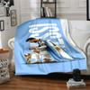 Football Messi Blanket Warmthful Decor Perfect for Office Chair Sofa Office for All Seasons Warmthful Decor Ideal Gift For Birthday Valentine'S Day